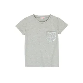 Boboli Tee - Grey Sequin