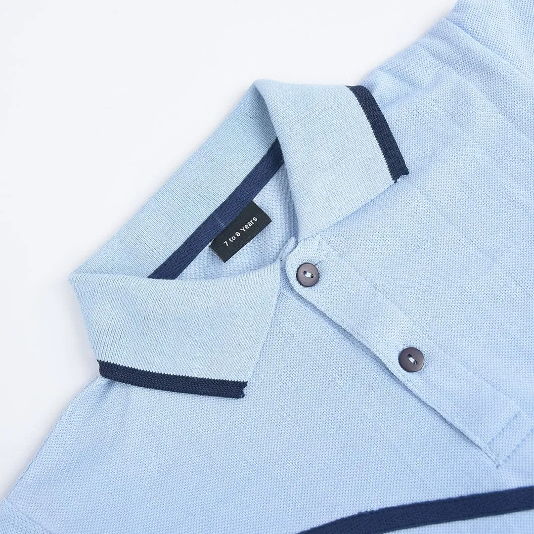 Boys Twill Tape Fashion Cotton Polo (7 to 14 Years)