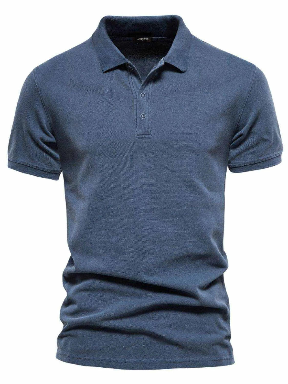 Collared Neck Button Detail Short Sleeve Polo