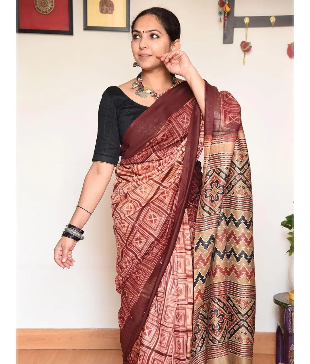 Digital Print Cotton Casual Wear Saree