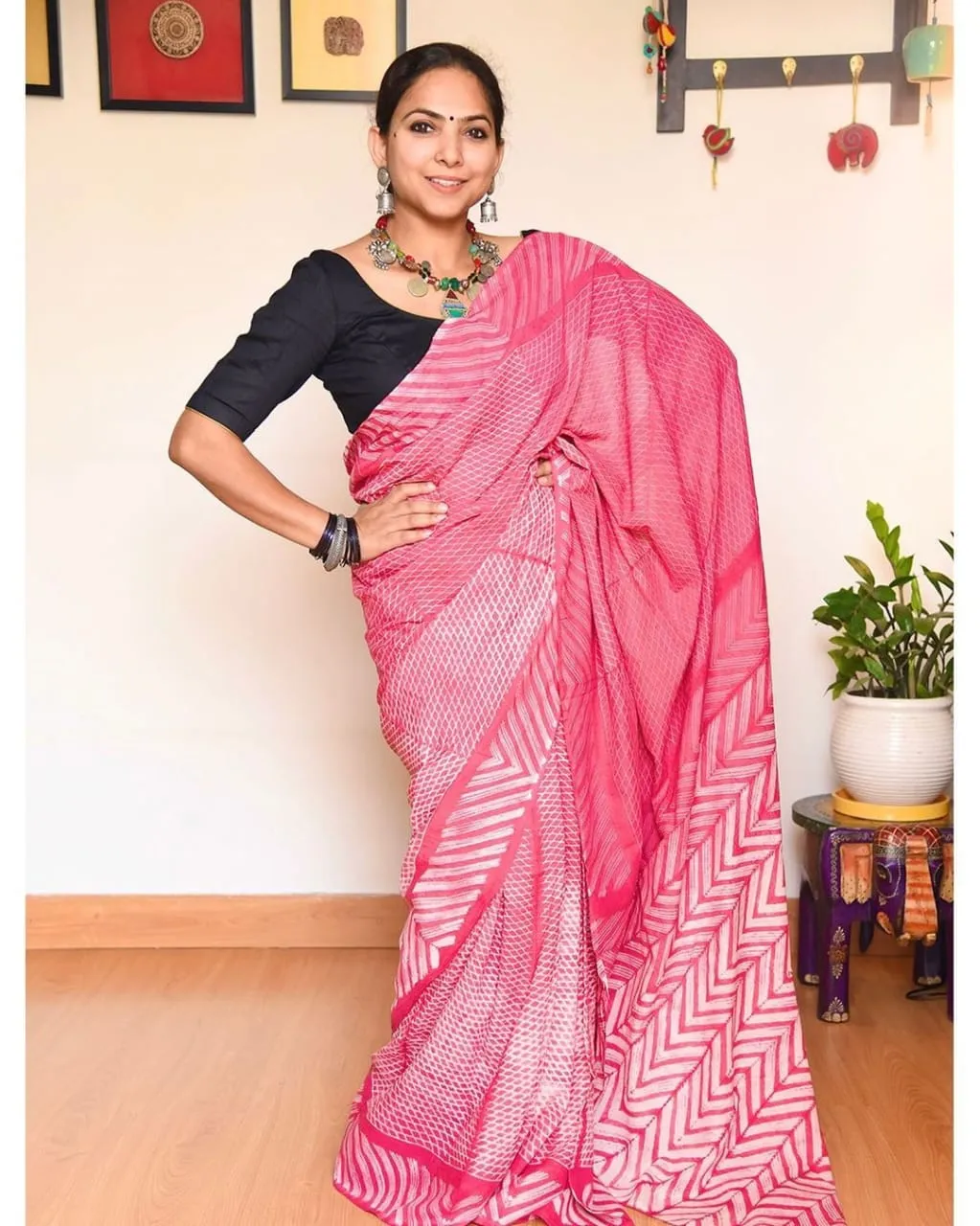Digital Print Cotton Casual Wear Saree