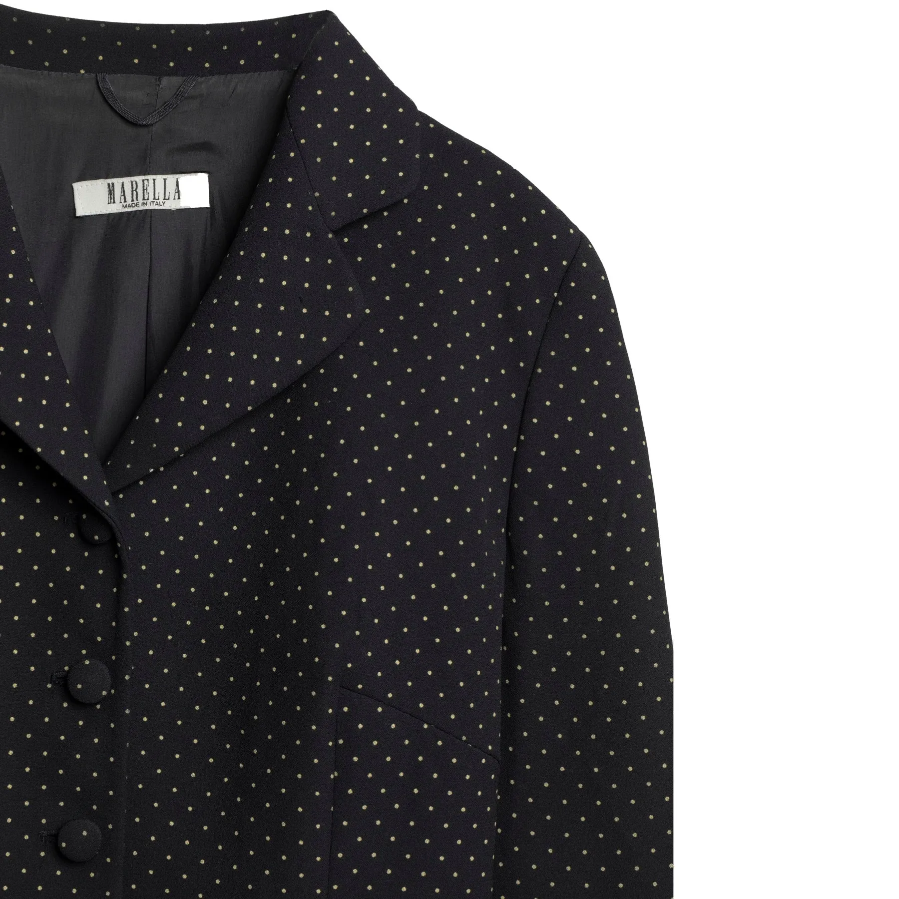 Dotted Swiss Crêpe Weave Cloverleaf Blazer