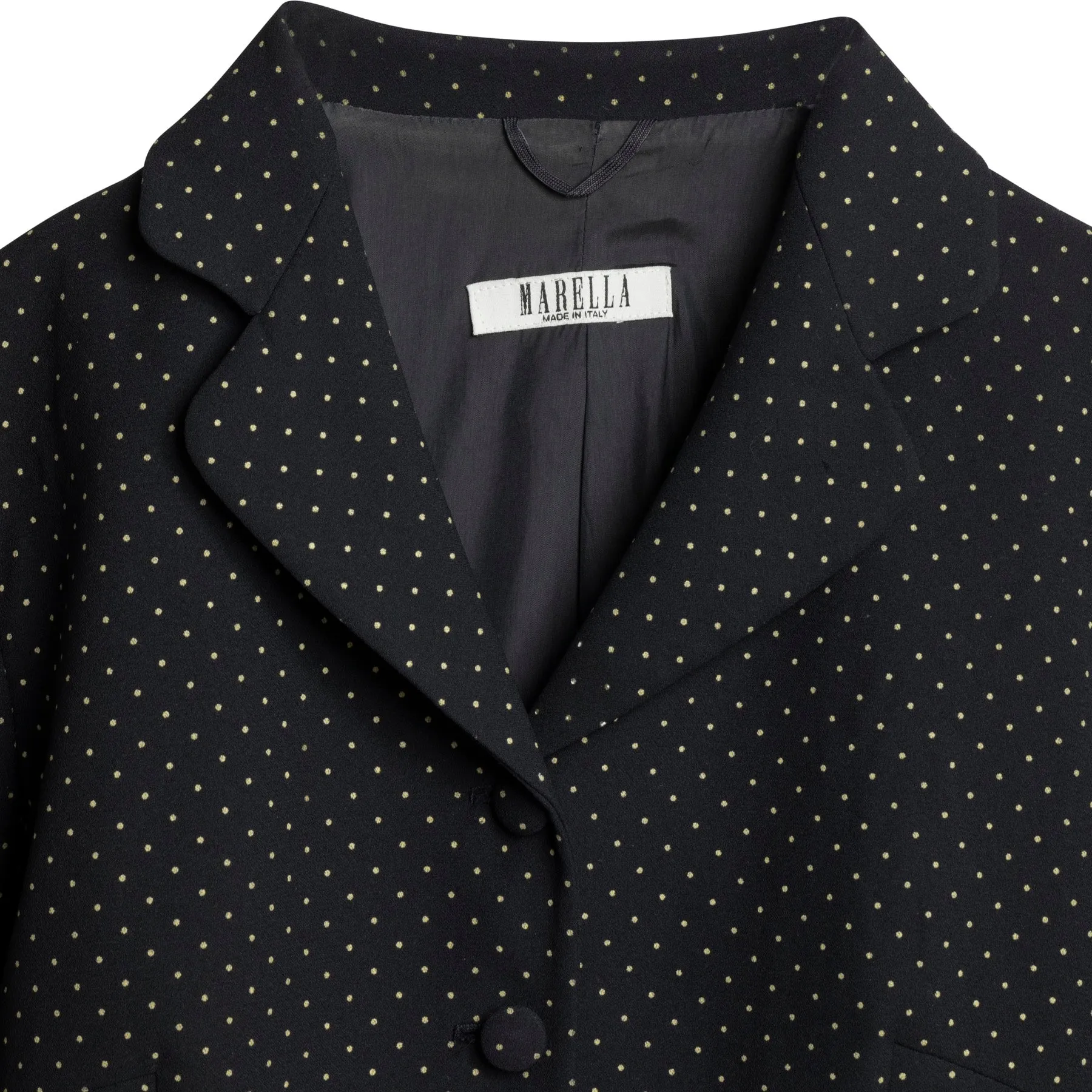 Dotted Swiss Crêpe Weave Cloverleaf Blazer