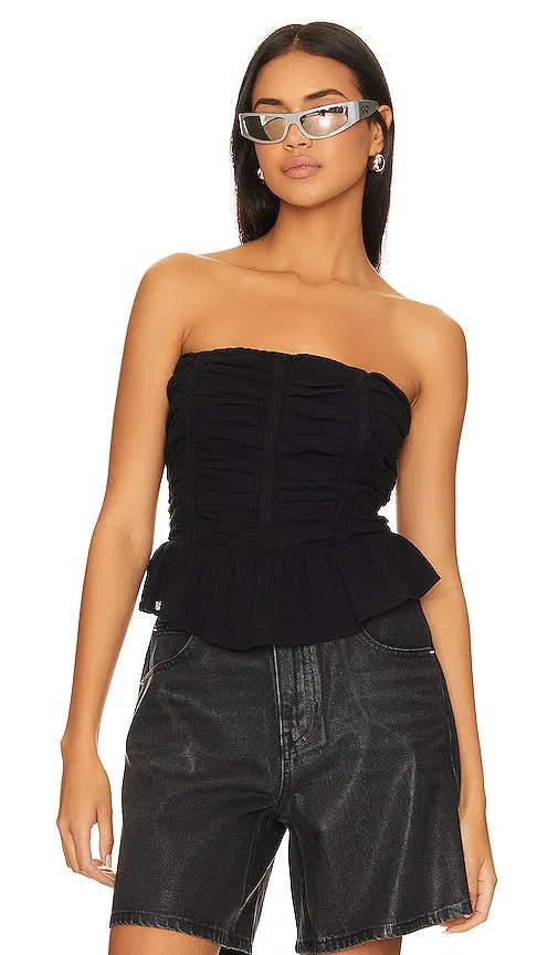 Free People Fun In The Sun Top in Black