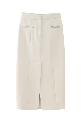 'Jolie' High-Waist Straight Skirt
