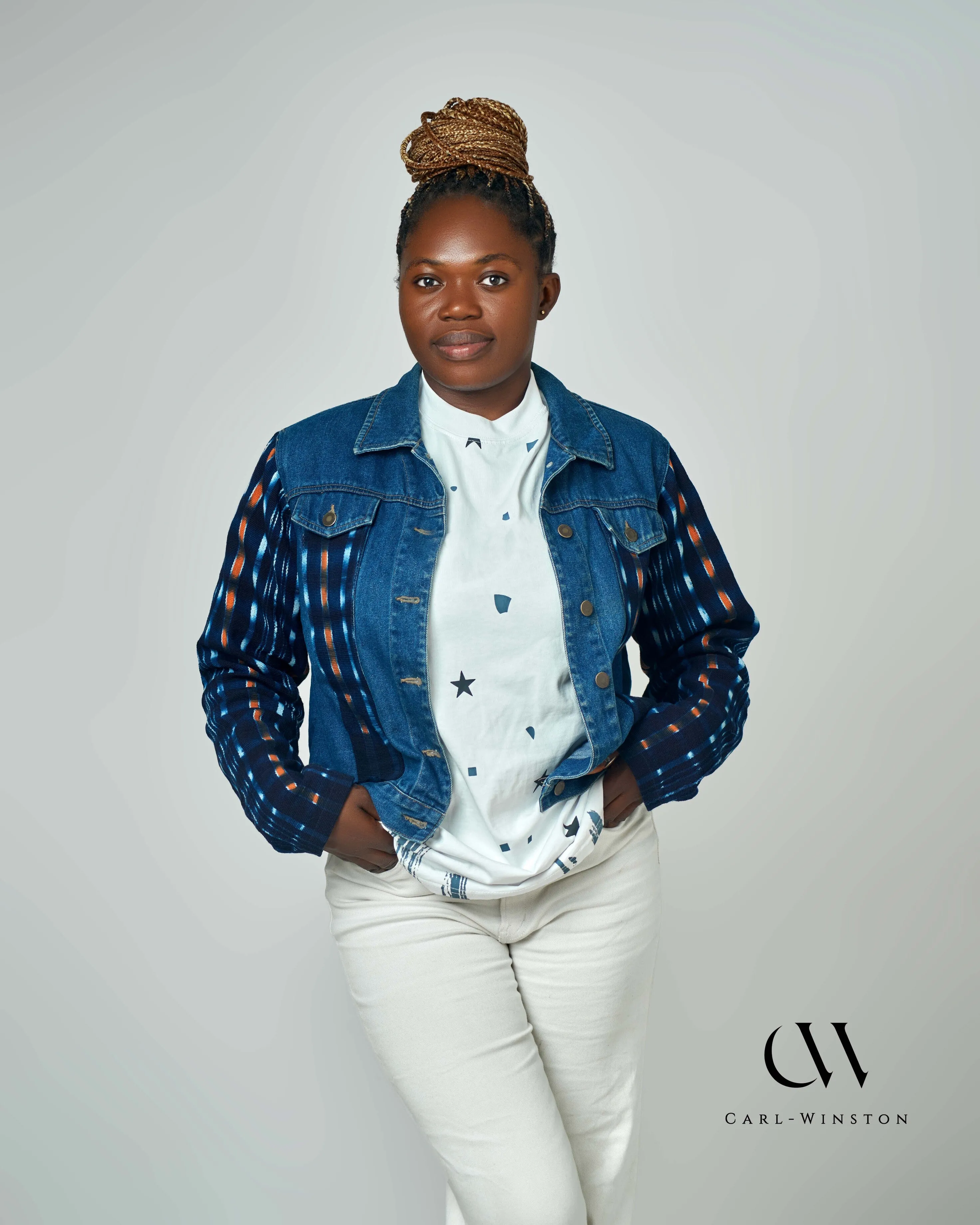 Kente Legacy Denim Jacket