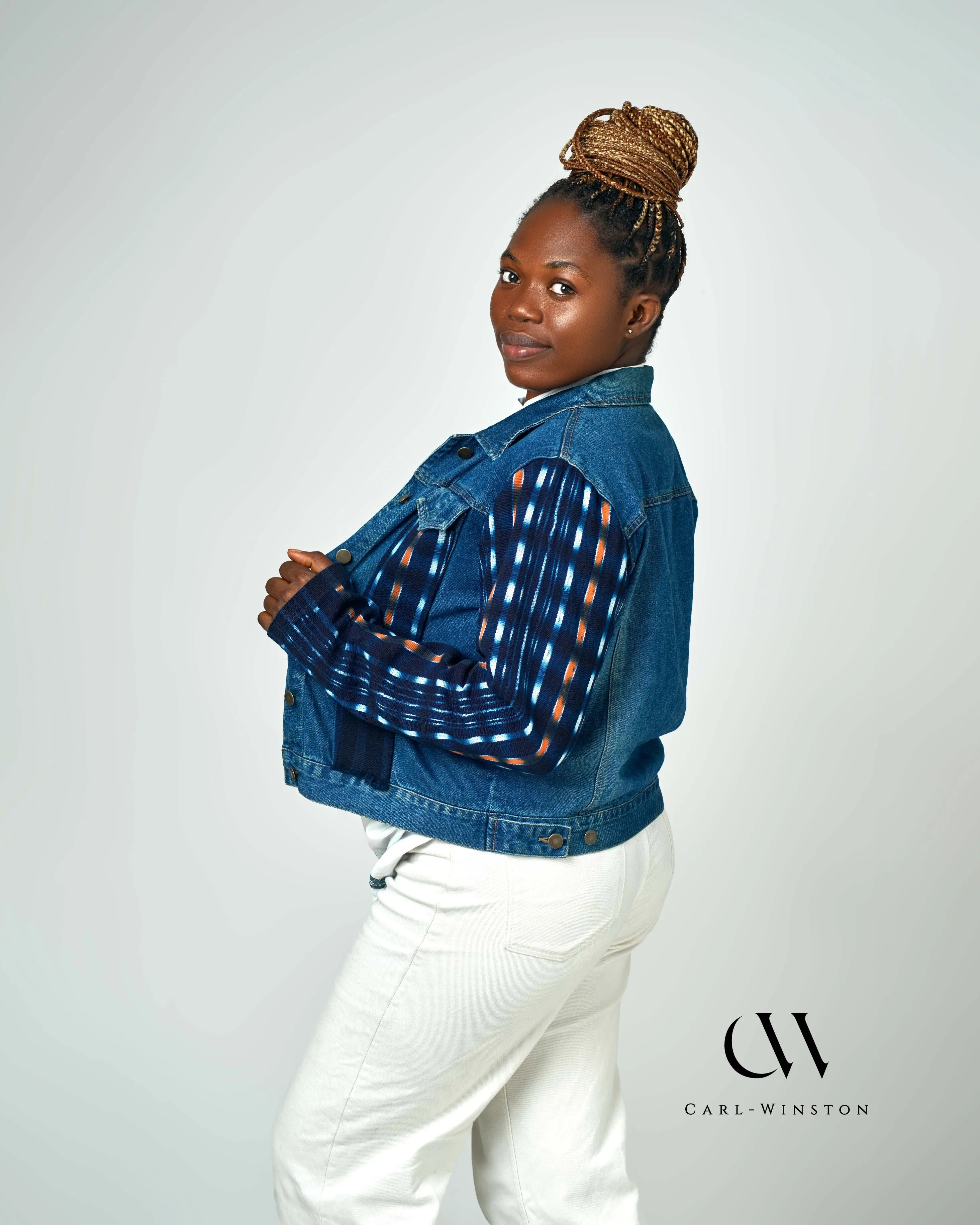 Kente Legacy Denim Jacket