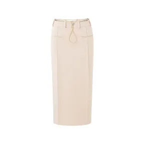 Low-Waisted Straight Skirt