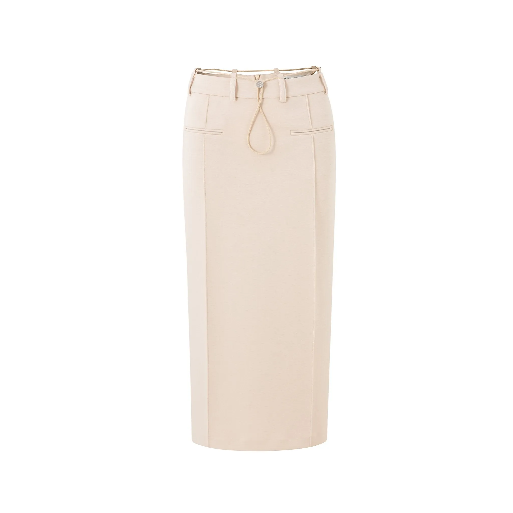 Low-Waisted Straight Skirt