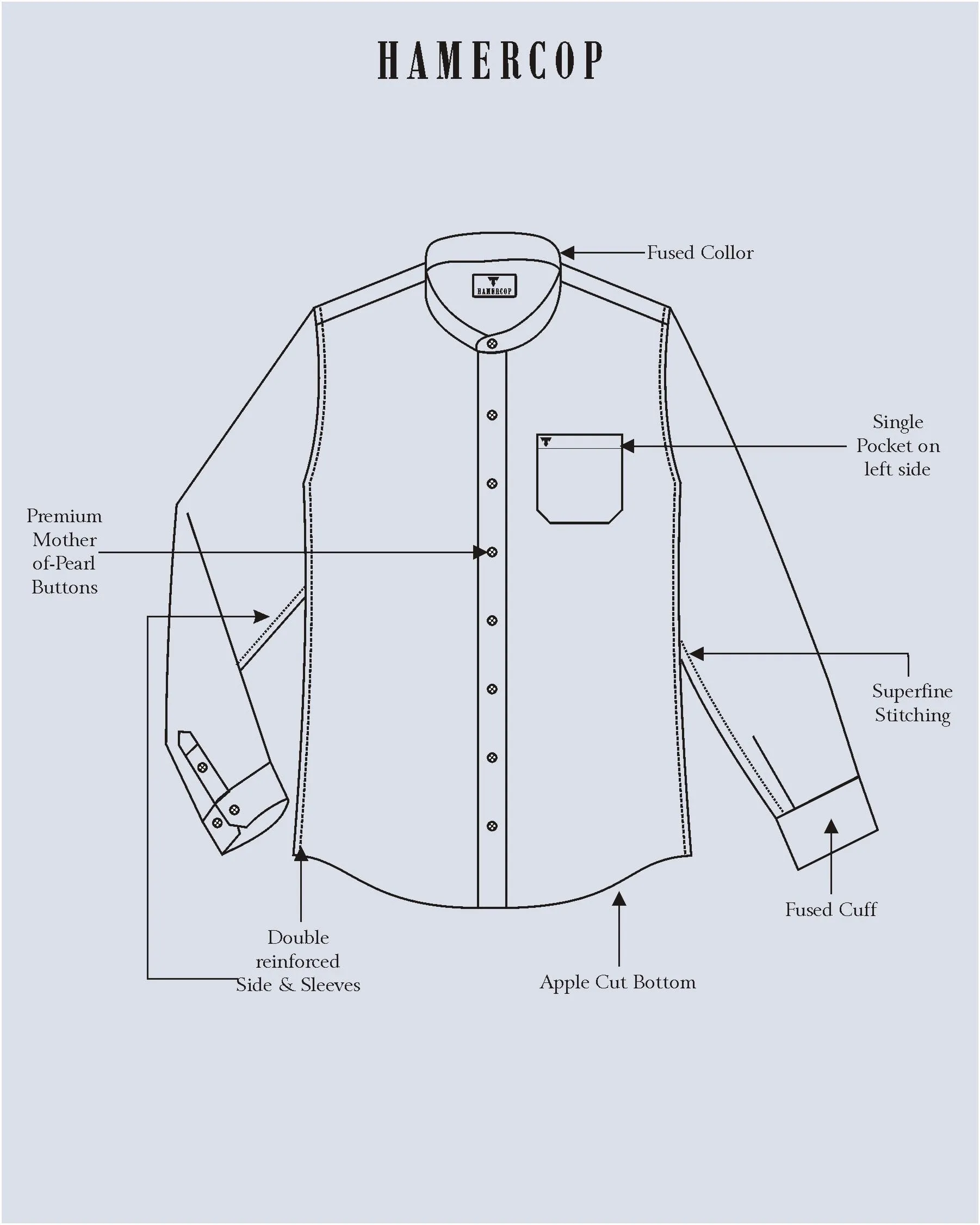 Midnight Black Heavy Oxford Solid Cotton Shirt