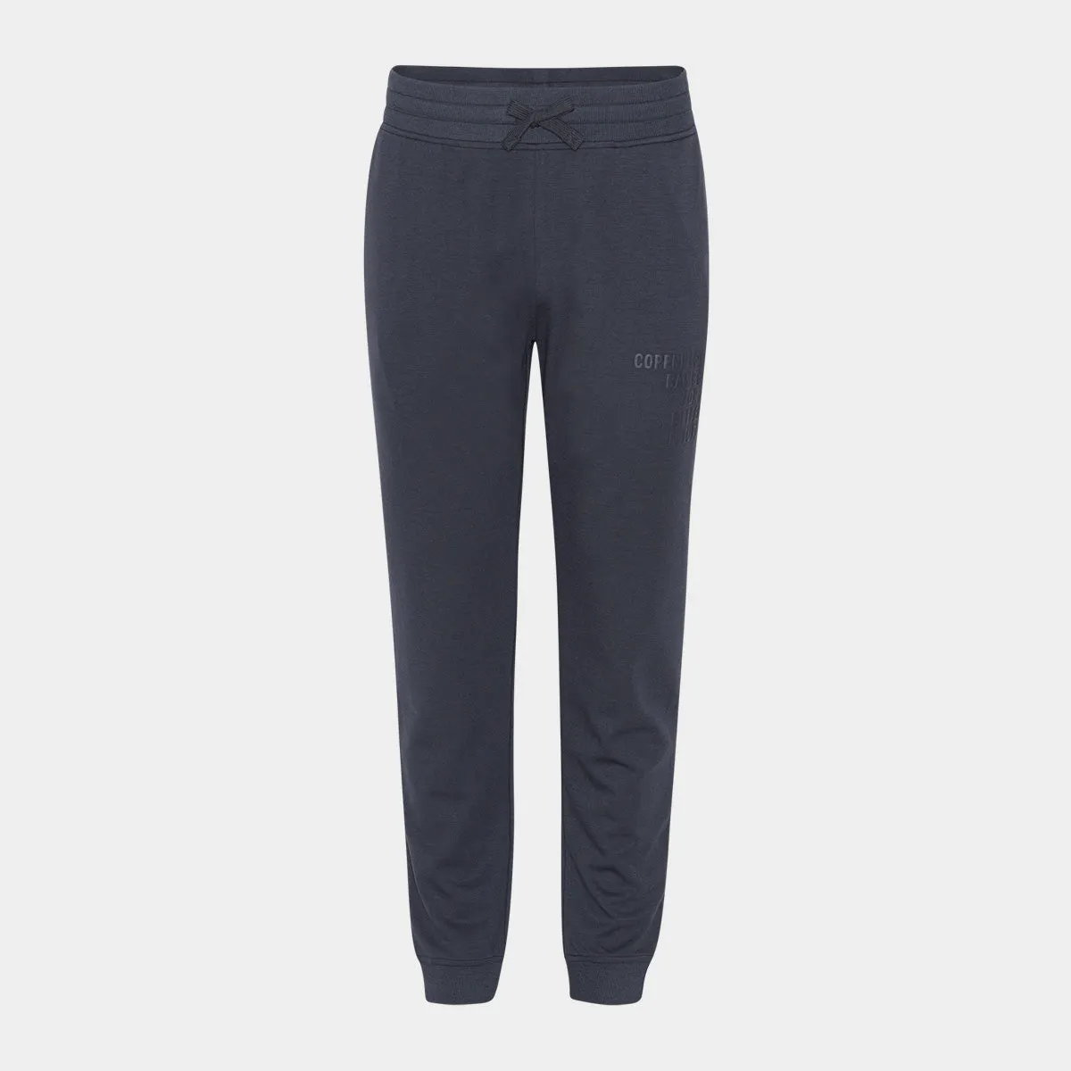 Mørkegrå bambus sweatpants med logo