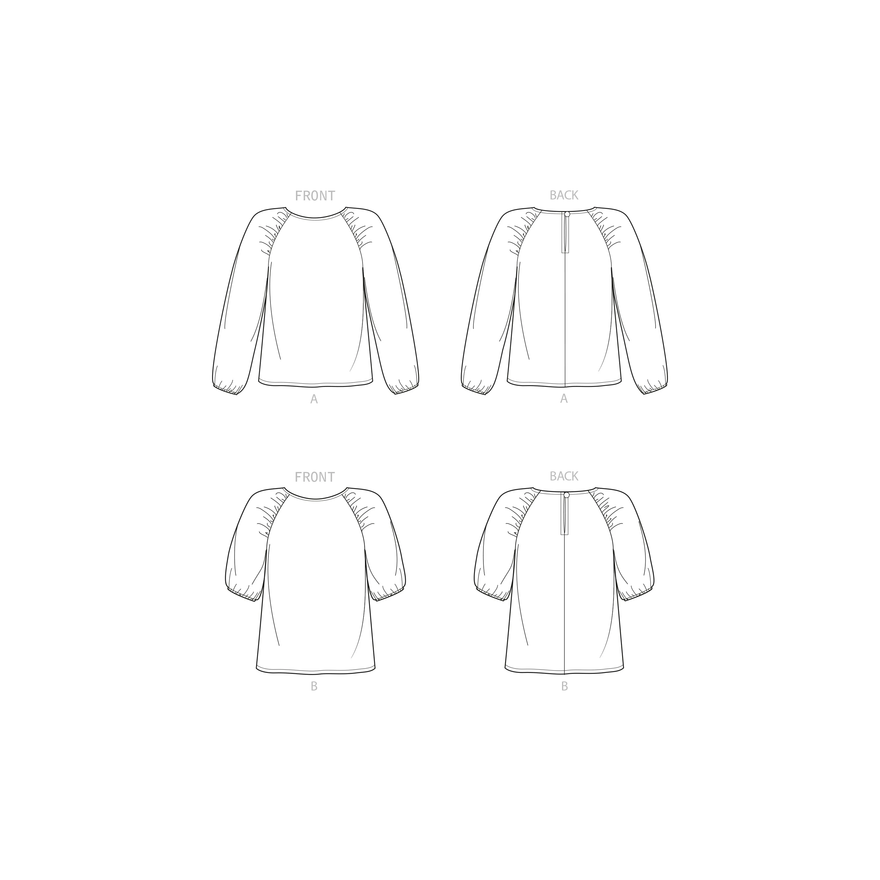 New Look Sewing Pattern 6708 Misses' Tops