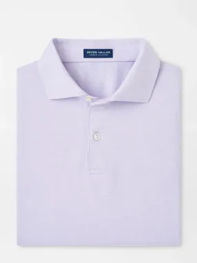 Peter Millar Albatross Cotton Blend Piqué Polo in Lavender Moon