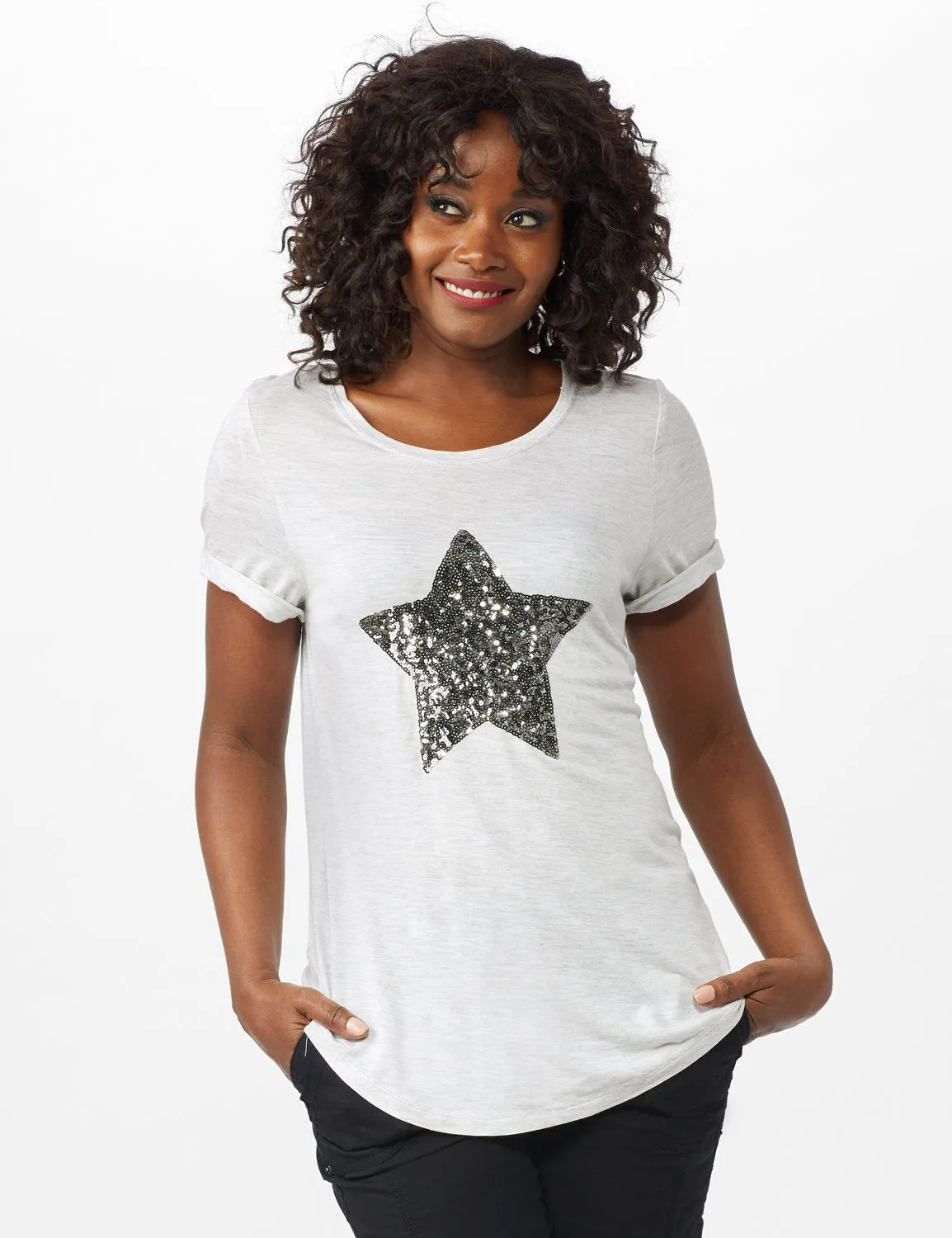 Sequin Star Tee