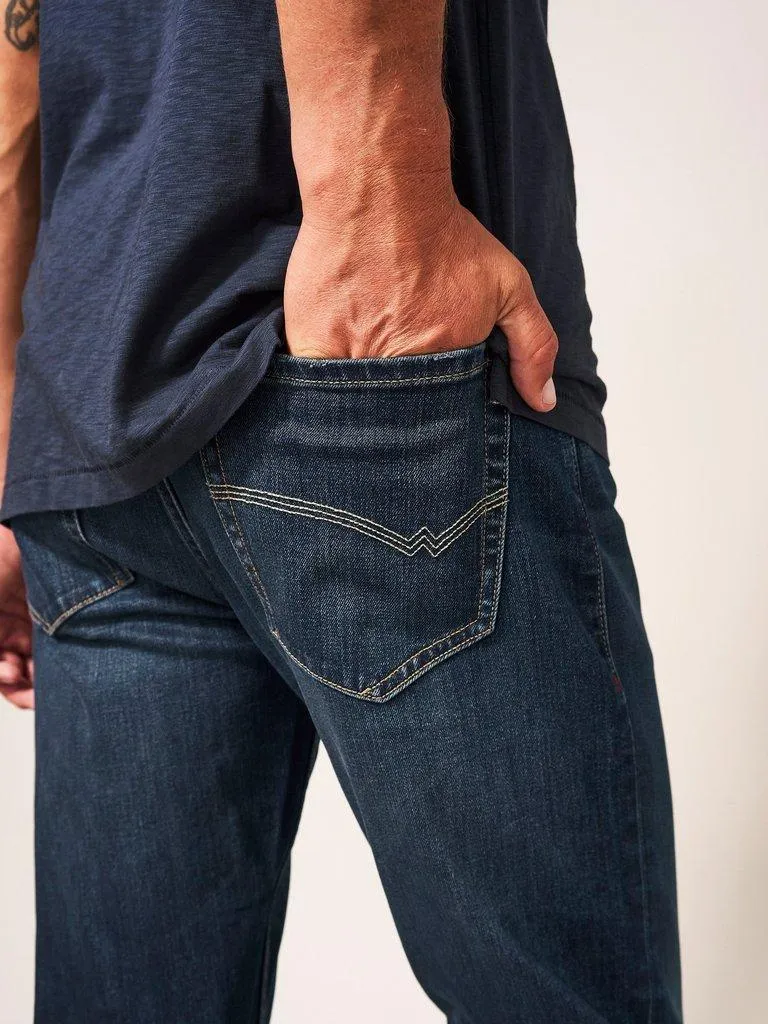 WHITE STUFF <BR>
Mens Harwood Straight Denim Jeans <BR>
Dark Blue or Washed black <BR>