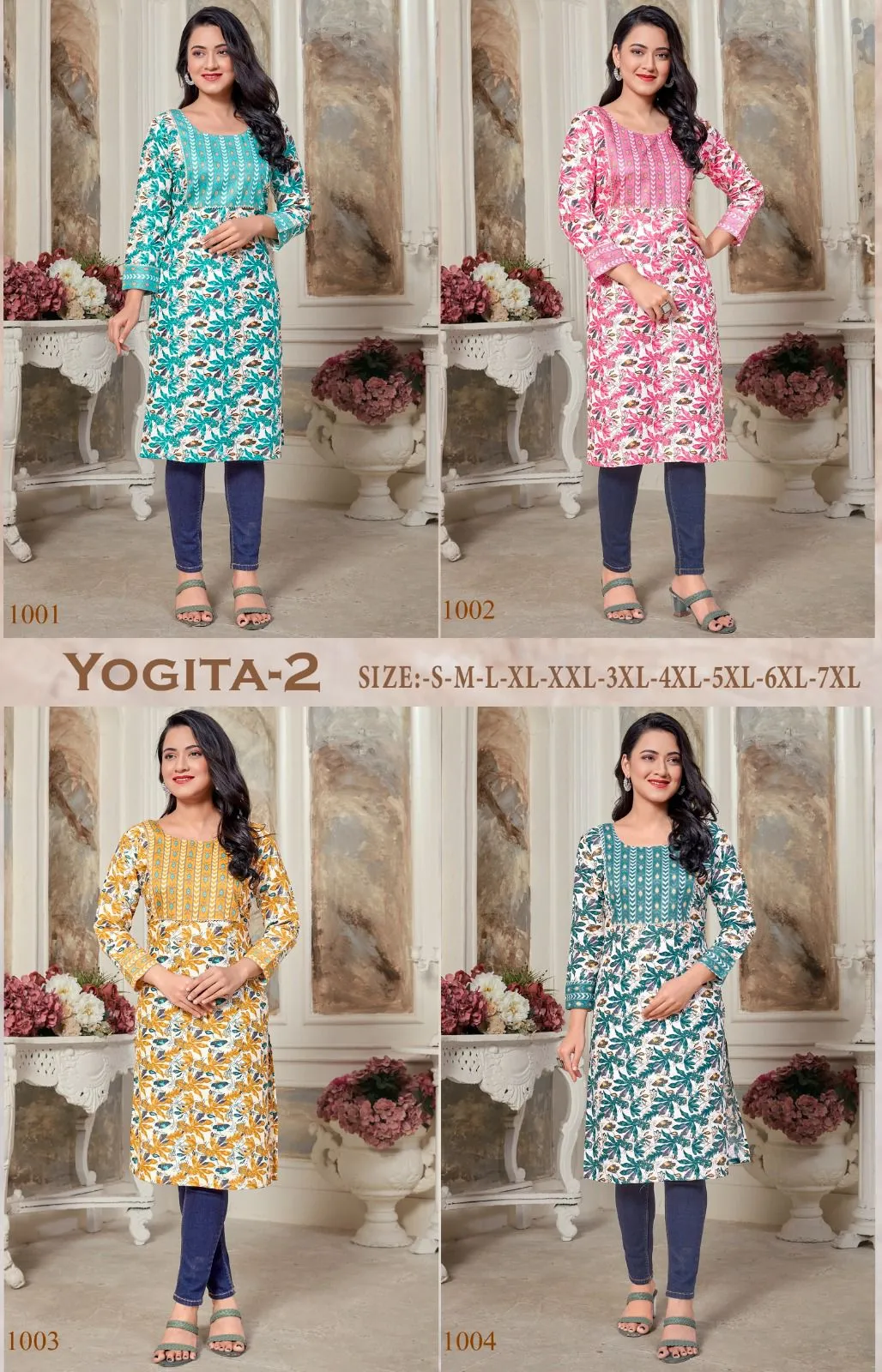 Yogita Vol-2 Casual Wear & Ethnic Wear Heavy Rayon Kurtis (330x04)